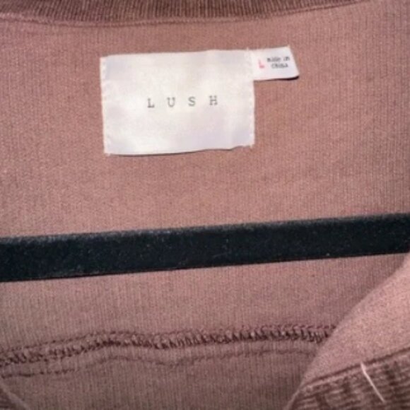 Brown Cropped Corduroy Jacket * Button Front Shacket *  Size L *  Like New - Picture 2 of 3